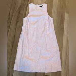 NWT J Crew Light Purple/Lilac Linen Dress, Back Buttons, Size XS